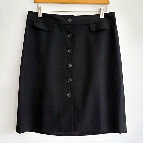 LOFT Dresses & Skirts - Awesome Loft Black Button Down Skirt